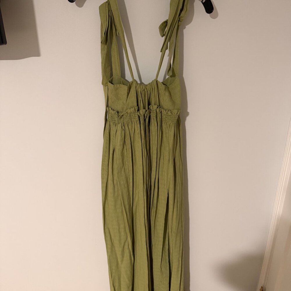 NWT Free People Gretchen Convertible Pinafore Maxi Dress in Luna Moth - Size S - Picture 6 of 7